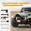 Wotendy 6pcs Shovel Mount for Roof Rack, Metal Rubber Clamp