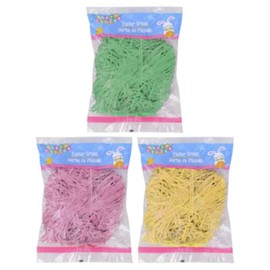 TDST Green Easter Basket Grass 3oz Bag for Easter Baskets, Table Decorations, Holiday Parties and Gifts with Bonus Mojo Stickers