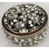 Unbranded Jewels Enameled Regal Trinket Ring Box Rhinestone Crystals. Round