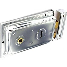 SEC 150MM D/H Rim Lock Gry S1841*