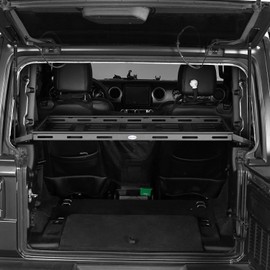 Hooke Road 2 Doors Wrangler JL Rear Cargo Carrier Luggage Management Storage for 2018-2025 Jeep Wrangler JL 2-Door Hard Top - Rear Truk Cargo Rack