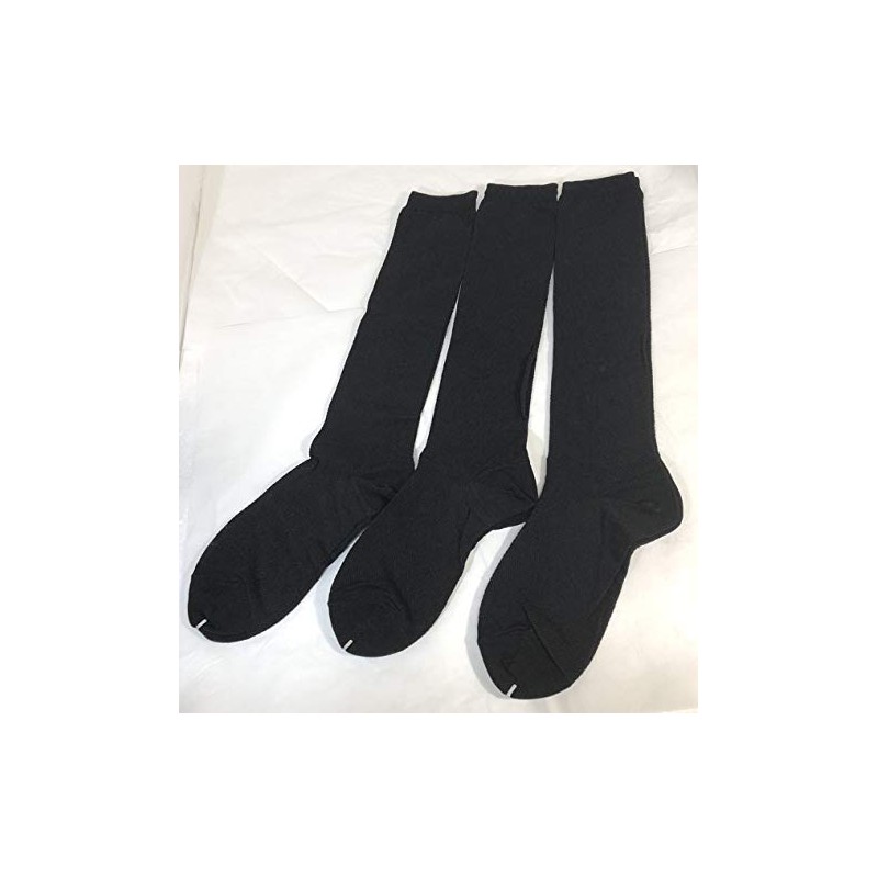 Mesh High Socks, 3 Pair Set, Cool, Solid Black, Cool,