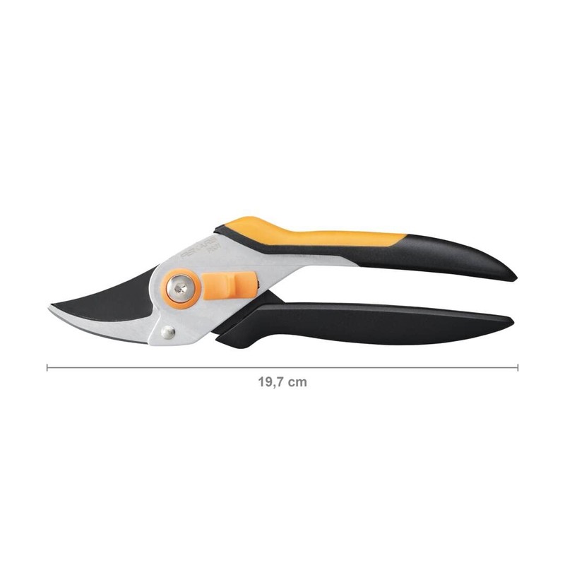 Fiskars Bypass Secateurs for Fresh Branches and Branches, Non-Stick, Steel