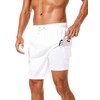 SILKWORLD Mens Swim Trunks with Compression Liner 7 Inch Quick