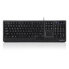 Perixx PERIBOARD-513II Wired USB Keyboard with Touchpad, Membrane Key Trackpad