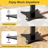 GZGDLJQ Adjustable Bookshelf Speaker Stands Pair, 20-27.5 Inch All-Metal Heavy
