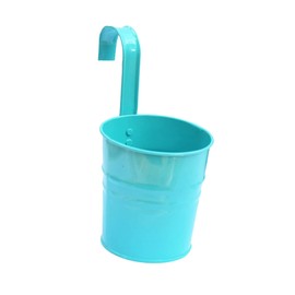 GANAZONO Galvanized Iron Bucket Flower Pot Wall Hanging Planter Balcony Decor Small Metal Bucket Flower Holder