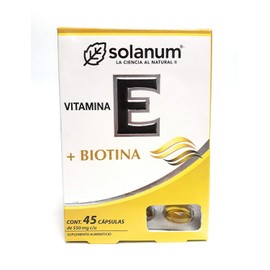 Solanum, Vitamina E + Biotina. 45 cápsulas.