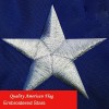 Qlash American US Flag Heavy Duty Nylon Double Stitching Embroidered