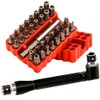 34pcs Security Bit Set 1/4 Inch Hex Shank Screwdriver Bit