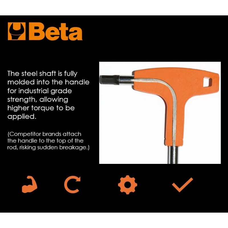 Beta 97TTX T40 Torx Star T-Handle Hex Key Wrench |