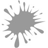 Samunshi® Paint Splashes Sticker in 6 Sizes and 25 Colours