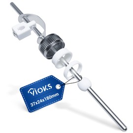 VIOKS Pull Rod for Drain Fitting Diameter 5 mm - Eccentric Rod Sink 180 mm Horizontal, Drain Fitting Metal and Drain Replacement Parts