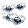 Vinyl Heart Stickers (Set of 4) 10cm - Tian Shan