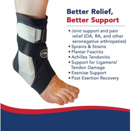 Doctor Developed Ankle Brace for Sprained Ankle, Support Stabilizer Splint for Injured Foot – Foot Brace/ Achilles & Peroneal Tendonitis – Ankle Brace For Women / Men (Xlarge, Single, Right)