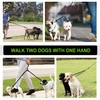 Dual Retractable Dog Leash for 2 Large Dogs (Up to