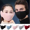 Unisex FL Winter Earmuff Full-Face Mask Thermal Mask Black 4ea