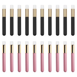 Lash Shampoo Brushes,20 PCS Lash Brushes,Lash Cleaning Brush for Nose Pore Deep Cleaning Remover Tools Eyelash Extensions,Women Cosmetic Tools Lash Brushes for Cleansing(Black,Pink)