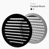 HVAC OV 10" Inch Black Round Aluminum Vent Cover -