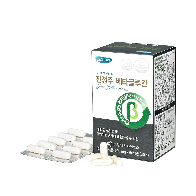 Jinyaksa Mall Jinju Beta Glucan (60 capsules) / 진약사몰 진정주