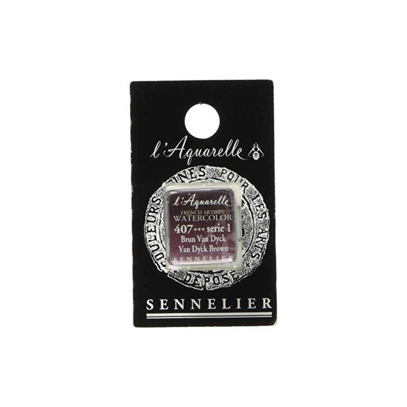 Sennelier Watercolour 1/2 Pan S1 - Van Dyck Brown