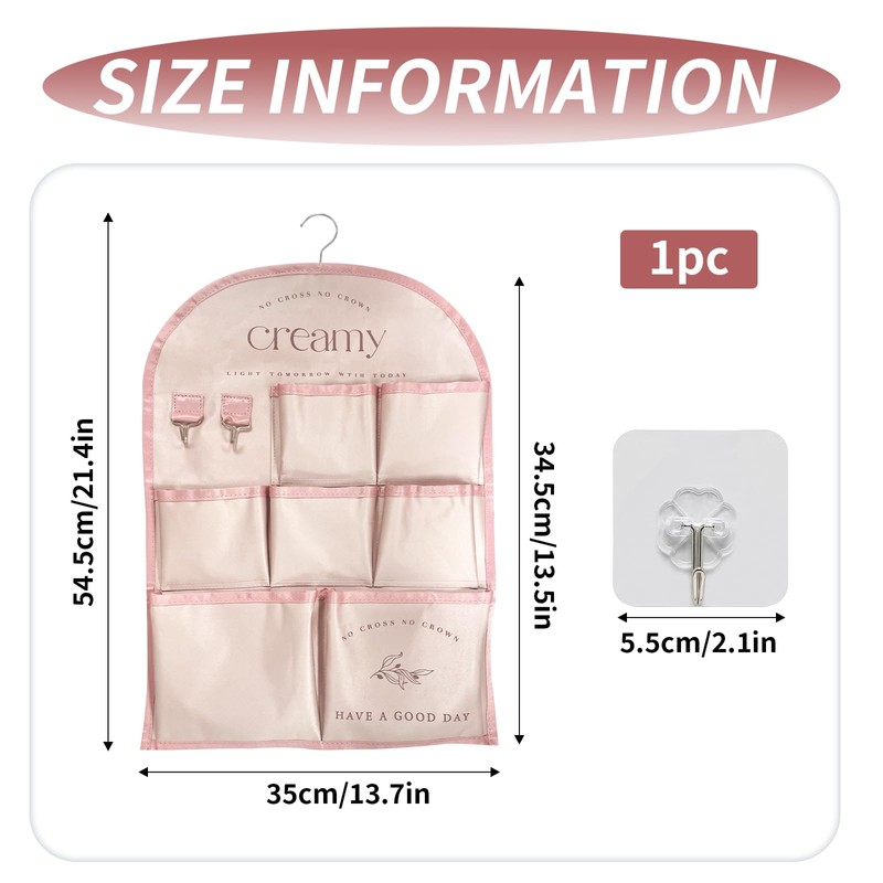 Bed Bag, Bed Shelf, Bedside Table for Hanging, Wall Organiser