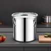 Verdeho stainless steel food storage containers with lids lock clips