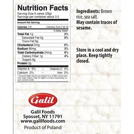 Galil Passover Sea Salt Rice Cakes, 3.1 oz. (3 Pack)