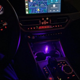 Car Neon Light for Car Accessories Car LED Lights Interior, Car Decor Car Lights Interior USB Car Light Car Accessories Car Lamp (Purple)