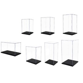 Acrylic Display Case Clear Box Dustproof Large Self-Install Cars Trucks 40cmH, Self-Assembly, Perfect for Cars, Trucks, Collectibles, Action Figures, 1/24 Diecast Models