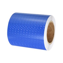 PATIKIL Reflective Tape, 1 Roll 6 Inch x 82 Ft Waterproof Self Adhesive High Visibility Caution Warning Safety Tape Reflector for Trucks Trailers Cars, Blue