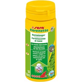 sera florenette 50 Tabletten für prächtige Wasserpflanzen im Aquarium, mit Nährstoffdepot an der Wurzel, Dünger für die Wurzeln, für Aquarienpflanzen, Small