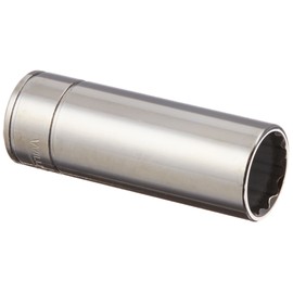Williams JHW30813 SUPERTORQUE 1/4-Inch Drive Deep 12-Point Socket, 13mm Size, High-Polished Chrome Finish, Designed For Use On 12 Point Fasteners