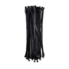 ZipTie.com 11-Inch Black Nylon Multi-Purpose Zip Ties - 75-lb Tensile Strength Cord Management - UL Listed Tie Wraps - UV Resistant, Indoor & Outdoor Multi-Purpose (100-Pack)