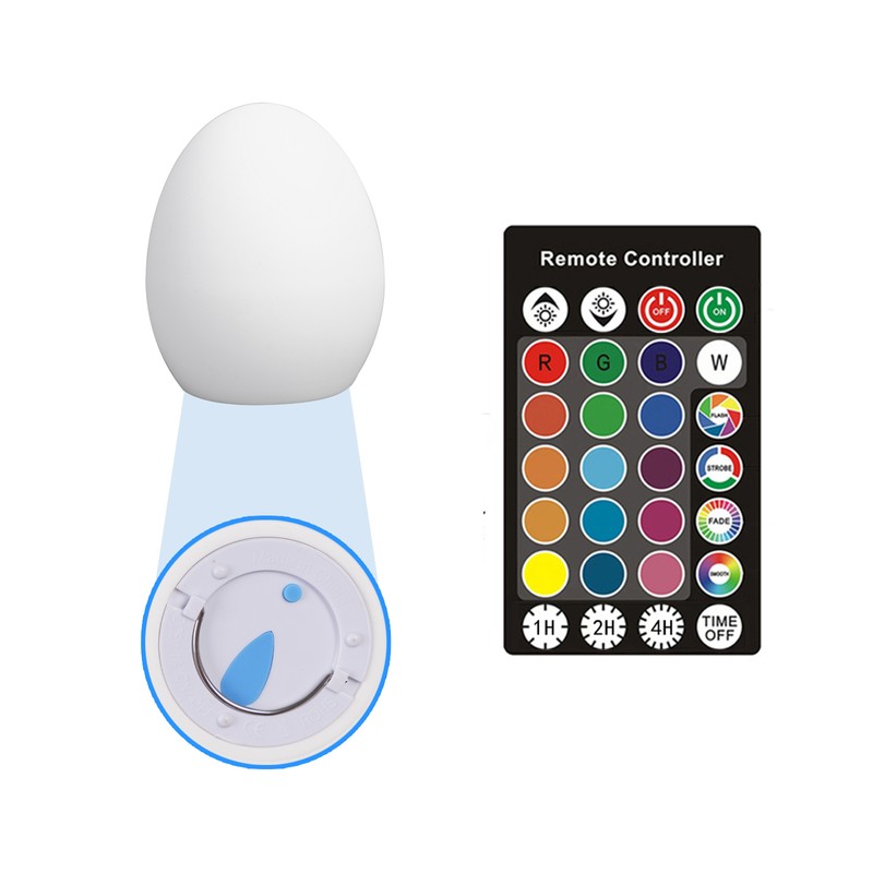 LED Egg Lamp Sturdy Waterproof Easy to Use Remote Control