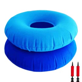 Shineyid 2 Pack Donut Pillow, Inflatable Donut Cushion for Tailbone Pain,Hemo...