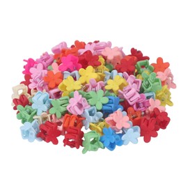 Sonew 100 Pinzas para el Pelo de Flores, Mini Pinzas Lindas de Colores Surtidos, Accesorios para el Cabello para Niñas y Niños, Mini Accesorios Lindos