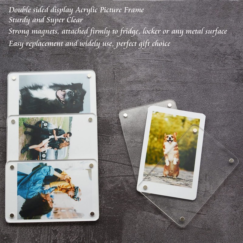 LAGIPA Polaroid Frame Magnetic, Magnetic Instax Mini Photo Frames 2x3,