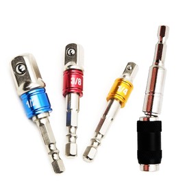 Impact Driver Socket Adaptor Bits Set 3PCS+ Quick Release Magnetic Pivoting Screw Drill Bit Holder 1/4 Inch Hex Shank SP-4