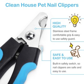 Nail Trimmers & Clipper for Golden Retriever Corgi and Other Large Size Mixed Breed Dogs - Easy to Use Nail Clippers with Nail Guard to Prevent Over-Cutting - Sharp & Stainless-Steel Nail Clippers