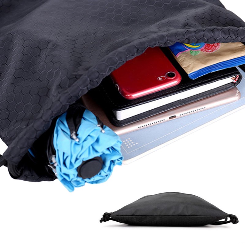 ZningEsxi Drawstring Backpack Bulk String Bag Water Pocket Gym Sports