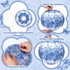 12 Pcs Blue and White Paper Lantern 8 Inch Chinoiserie