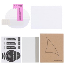 sourcing map 3pcs Watch Glass Screen Protectors 36mm HD High Definition Anti-Scratch Waterproof Ultra-Thin TPU Universal Smartwatch Screen Protective Film with Cloth Sticker Scraping Card