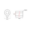 sourcing map Bearing Sleeve 6mm Bore x 10mm OD x