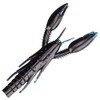 Yamamoto 3.75" Psycho DAD Black W/Blue Flake (5 Pack)