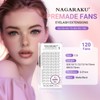 NAGARAKU Eyelash Extensions Premade Fans Eyelash Premade Volume Fan Eyelashes
