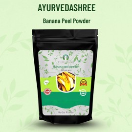 AYURVEDASHREE Banana Peel Powder 200 Gm | Banana Peel Powder For Hair Conditioning & Moisturizing Face Packs | No Preservatives | No Silica | External Use Only |