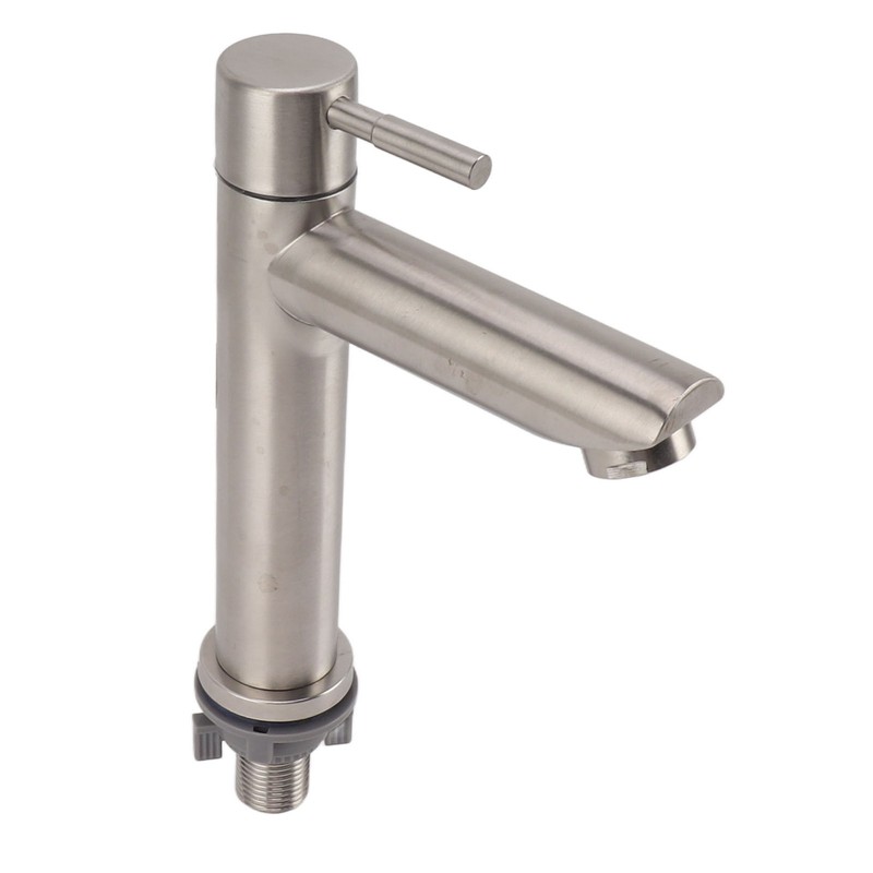 Kitchen Faucet Single Hole Stainless Steel Single Cold Sink Faucet