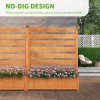 MOPHOTO Air Conditioner Fence Outdoor No-Dig Kit 36" W x