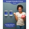 Wall Mount Soap Dispenser for Bathroom (2-Pack White), Commercial Hand